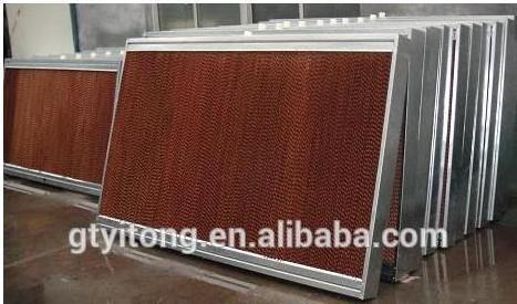 Poultry House Ventilation System Evaporative Corrugated Cooling Pad