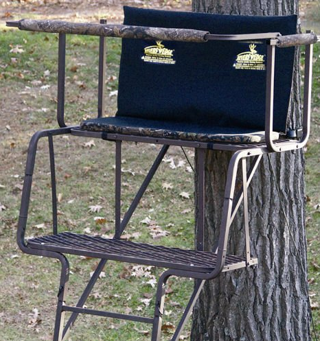 Telescopic tree stand folding hunting ladder stand with seat Steel  on Tree Stand for Hunting Deer