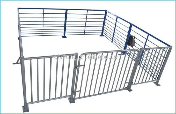 Hot Galvanized pig fatten cage fatten crates pig finishing stall