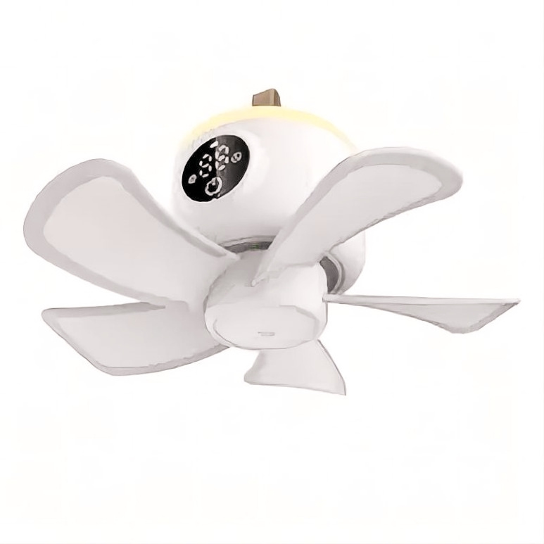 modern outdoor white plastic remote energy saving ceiling outside fan with charger portable with led light