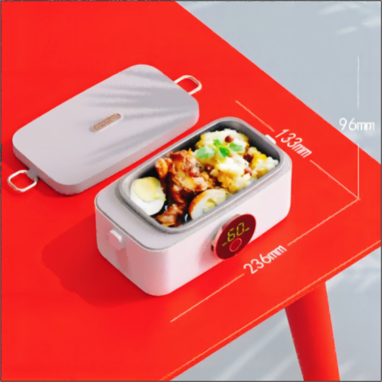 stainless steel kids rechargeable cordless battery operated thermal heater bento box lunch box