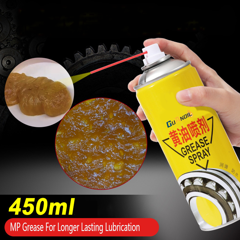 Customized Package 450ml 500ml High Temperature Liquid Anti Rust Grease Spray Manual  Bearing Chain Lubrication