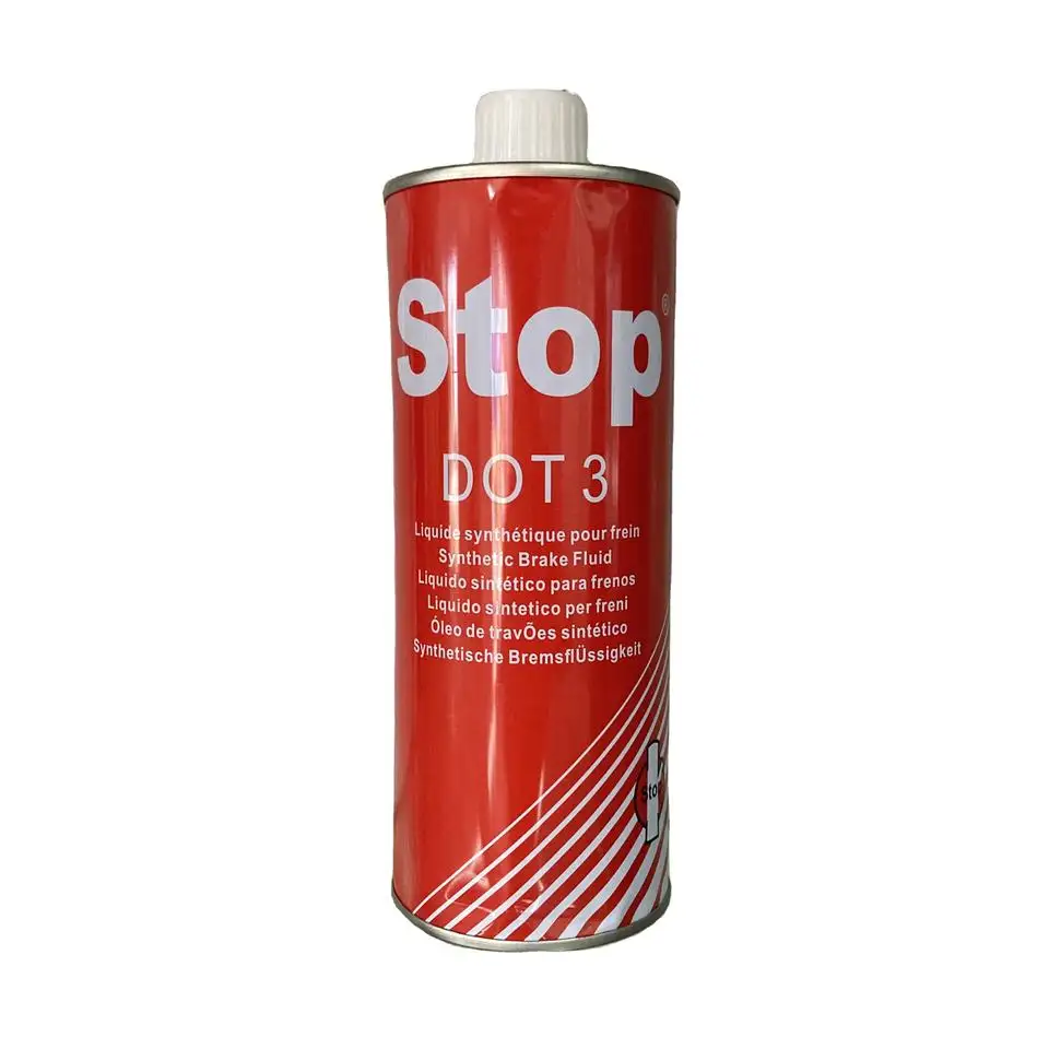 Brake Fluid 485ml Manufacturer DOT3 Tin Can Bottle Reservoir Cover Stop Brake Oil