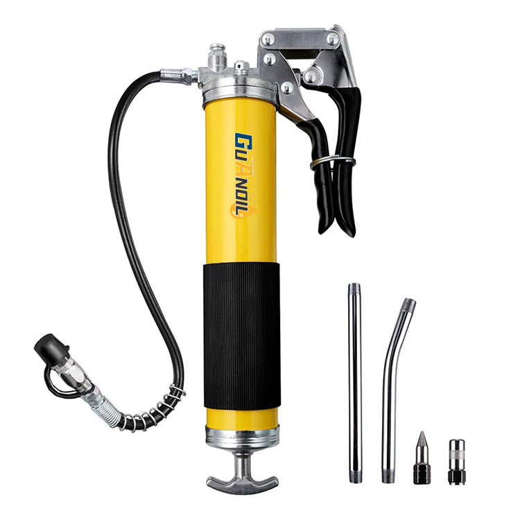 3oz 14oz Grease Air Gun Air Operated Powered Pressure Pneumatic Grease Gun Manual Handle With Nozzle Clamps