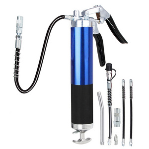 Grease Gun Pump Heavy Duty 8000PSI 14 Oz 12" Flex Hose 400cc Pistol Grip Heavy Duty Grease Gun