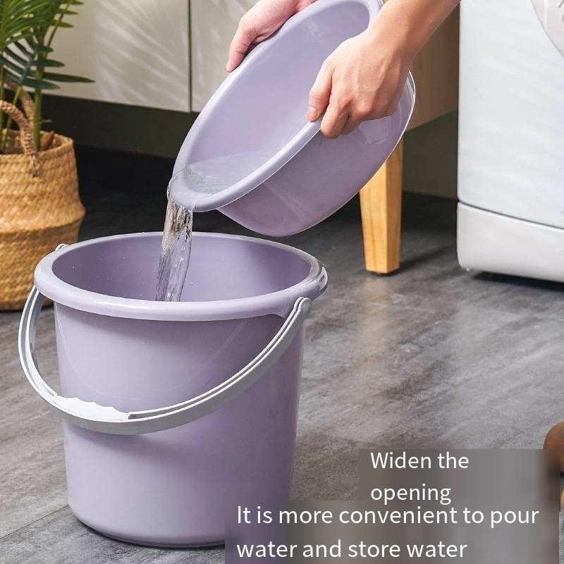 Household thickened laundry bucket portable plastic bucket Student dormitory bath tub foot bath tub large water storage bucket