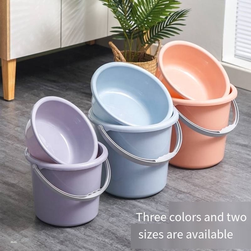 Household thickened laundry bucket portable plastic bucket Student dormitory bath tub foot bath tub large water storage bucket