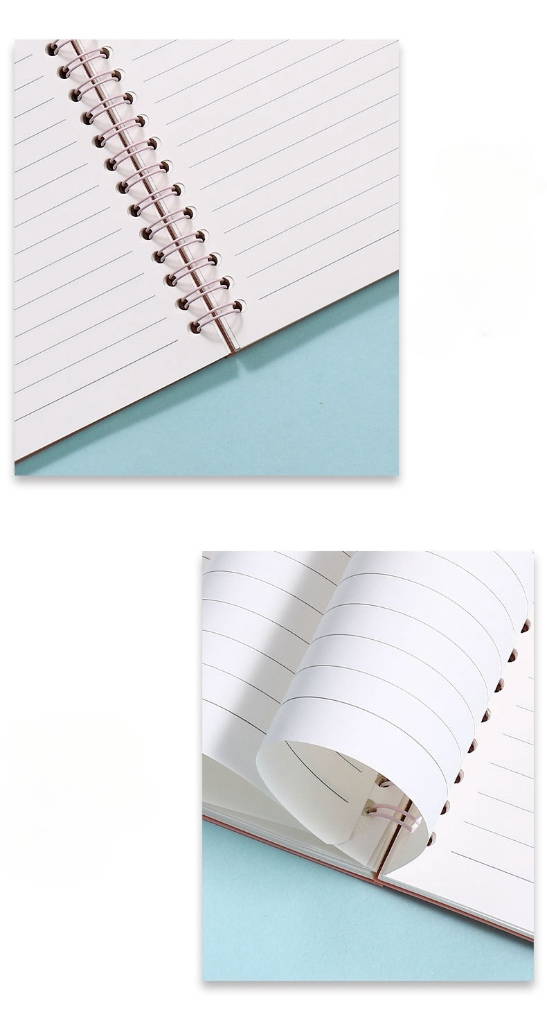 PP Waterproof spiral notebook custom exercise book dairy spiral binding journal school supplies writing notebooks for elementary