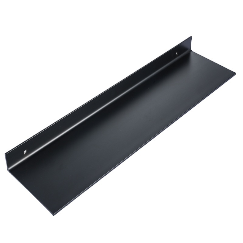 bathroom accessories Bathroom Corner Shelves shower corner shelf Punch-free black space aluminum bathroom mirror front rack