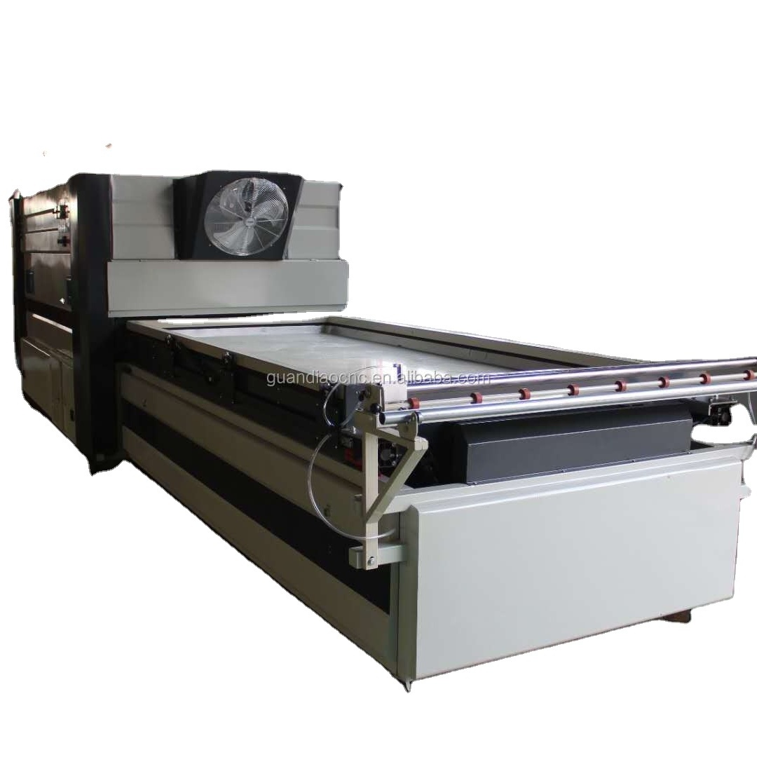 PVC Film Woodworking wooden vacuum membrane press hot press pressing Laminating machine with double table