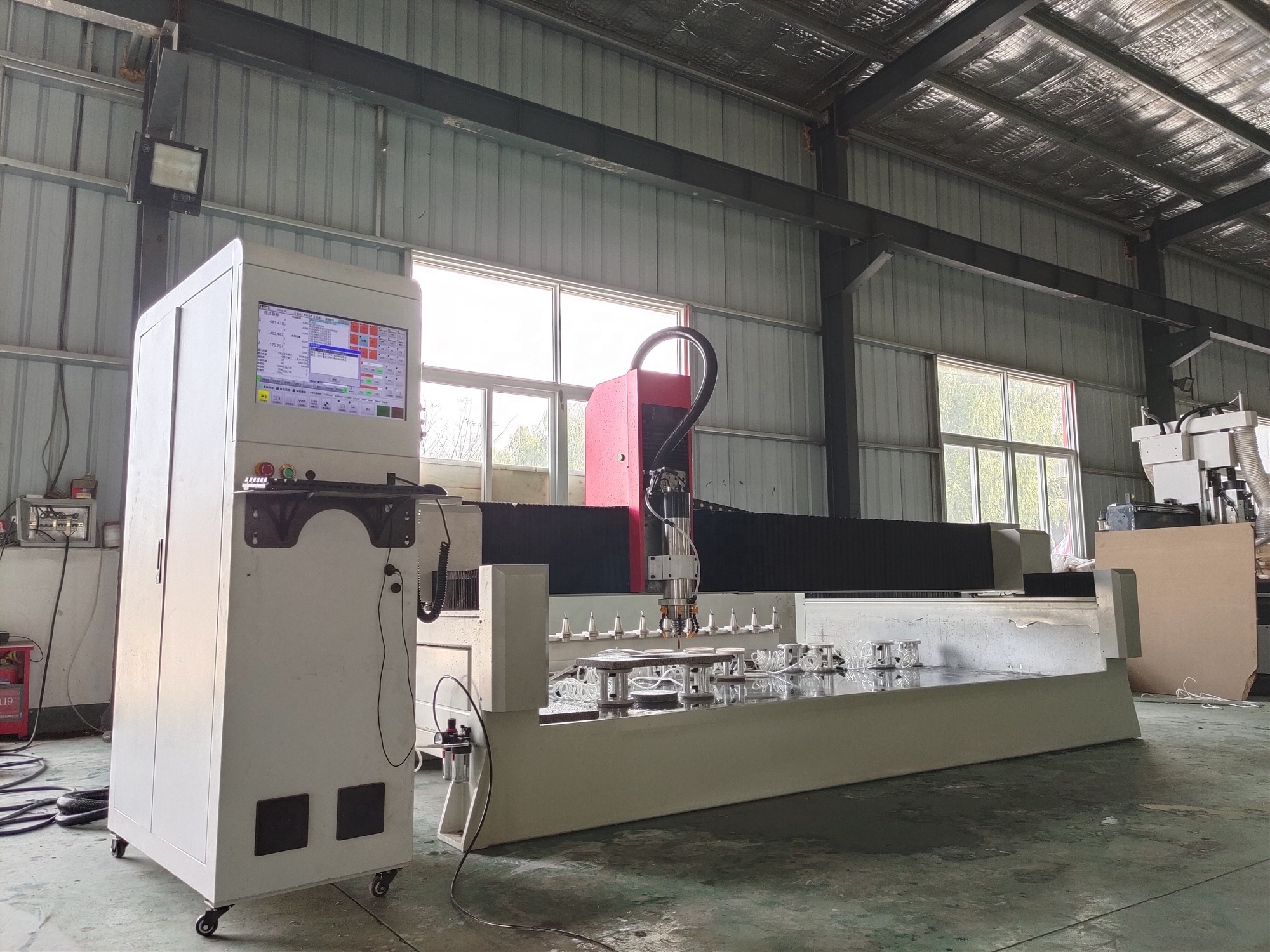 New Multi-function Stone Engraving Machine CNC Granite Stone Cutting and Polishing ATC Stone Carving Machine 3D for agent price