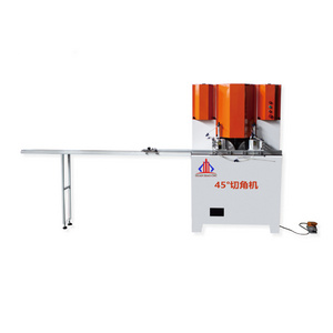 Fully Automatic Woodworking Machinery Double-head Sawing Angle Machine 45 Degrees For Picture Frame Photo Frame