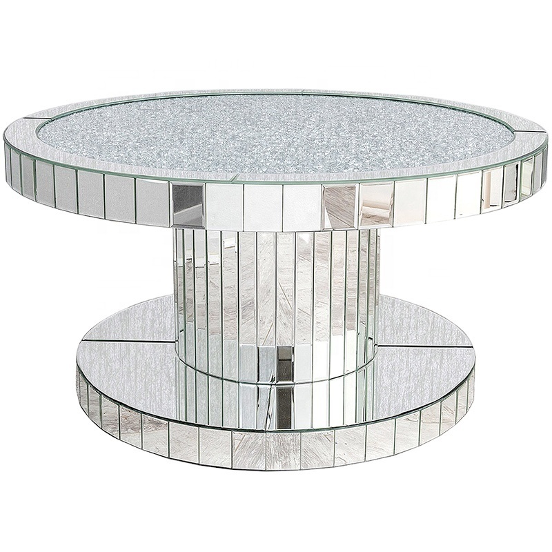 Hot Sale crushed diamond Mirrored Coffee Table Furniture