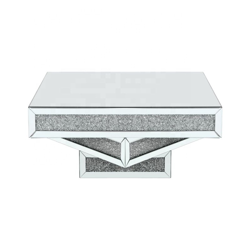 Hot Sale crushed diamond Mirrored Coffee Table Furniture