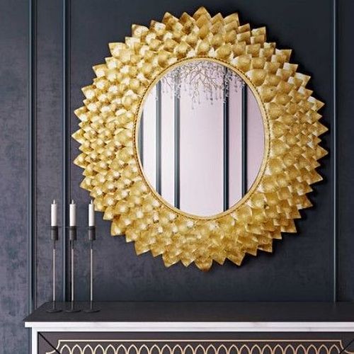 2022  Hot Sale Metal Iron Decorative Wall Mounted Hanging Mirror Metal Butterfly Wall Mirror Home Decorative wall Mirror Art