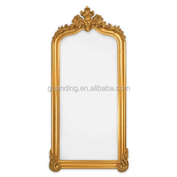 Mirror glass, wall mirrored furniture Italy Classic curved wall mirror