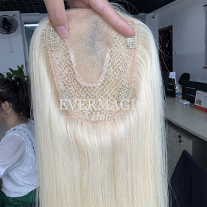 Mono Lace Fish Net Toppers Blonde Mono Fishnet Integration Net Hair Piece For Hair Loss Women hair Replacement System