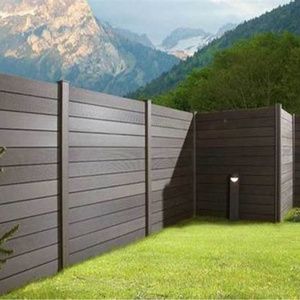 High quality custom 3d embossed wood plastic composite panel outdoor wpc garden fence with posts