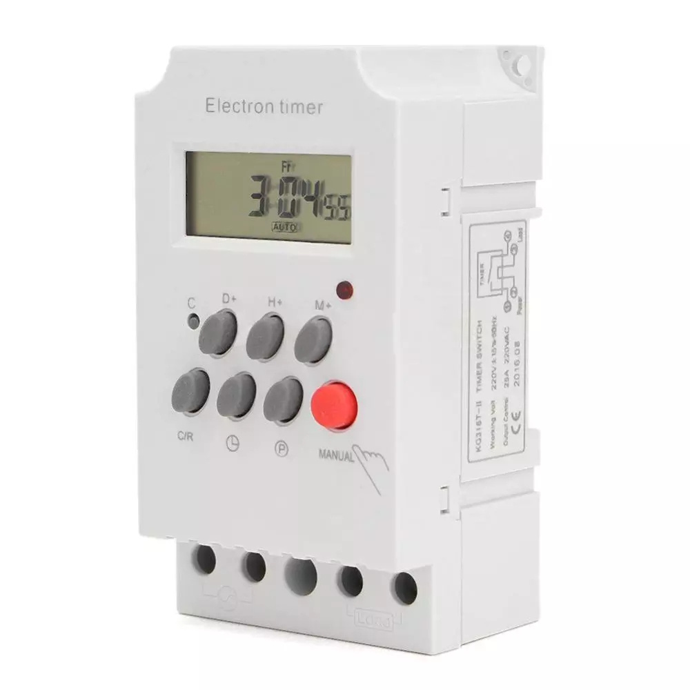 KG316T-2 Panel-Mount digital programmable timer switch control light switch timer 220V