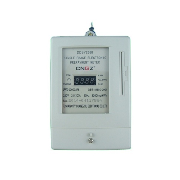 CGZ Energy Meter Single Phase Kwh Electricity Ic Card Smart Prepaid Power Meter