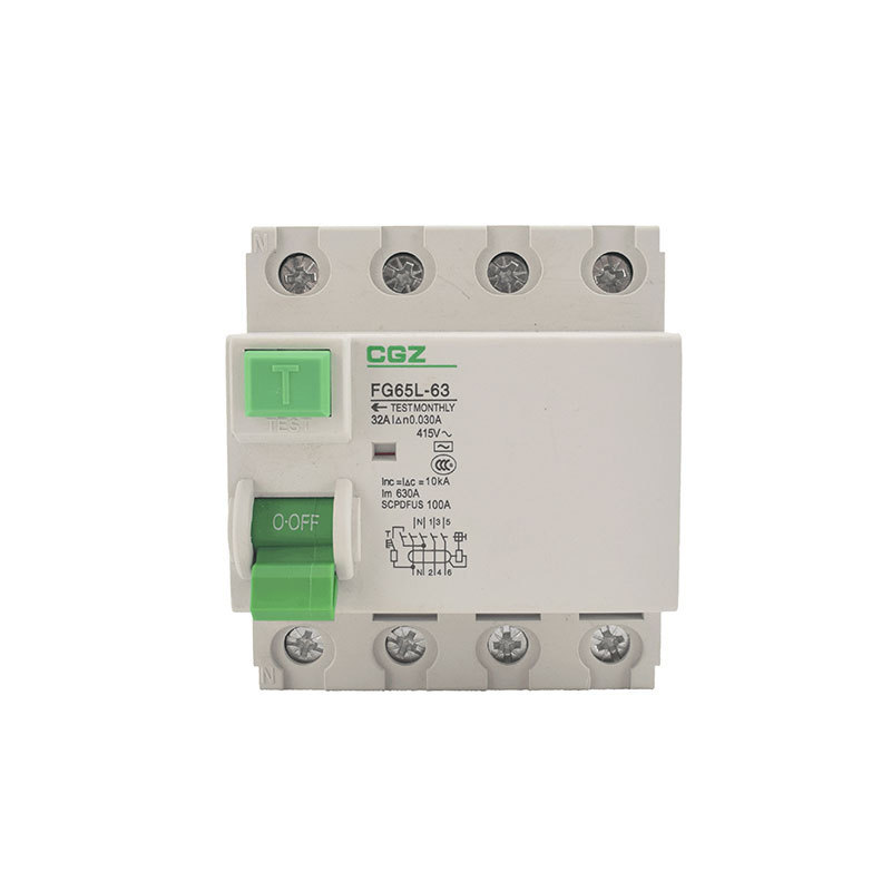 Popular Supplier Factory Wholesale 63A 415V 50Hz Electromagnetic Residual Current Circuit Breaker