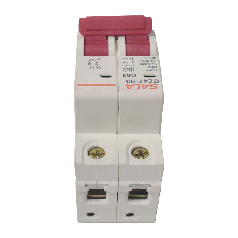 Small Air Switch 2P Rated current 63A Miniature Circuit Breaker