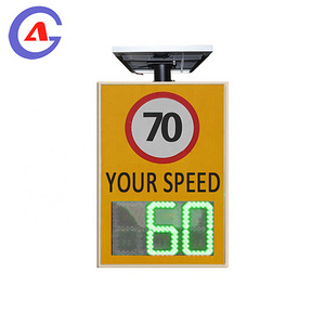 Road warning LED solar radar speed sign radar vehicle speed limit indicator led display portable radar speed sign