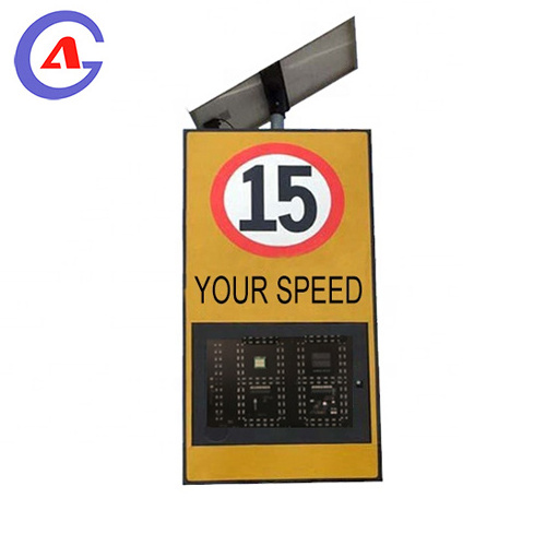 Road warning LED solar radar speed sign radar vehicle speed limit indicator led display portable radar speed sign