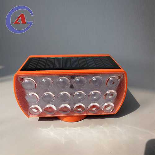 Magnetic LED Solar Powered Strobe Warning Light Red Blue Road Flares Flashing Roadside Flare