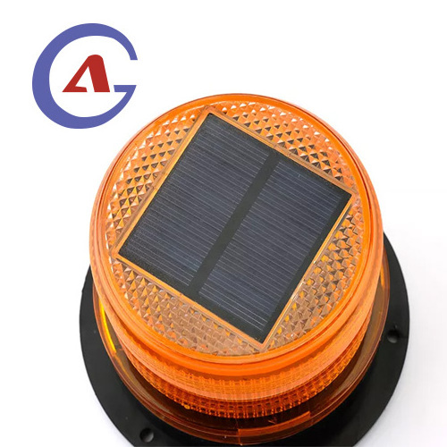 solar Magnetic warning LED beacon light