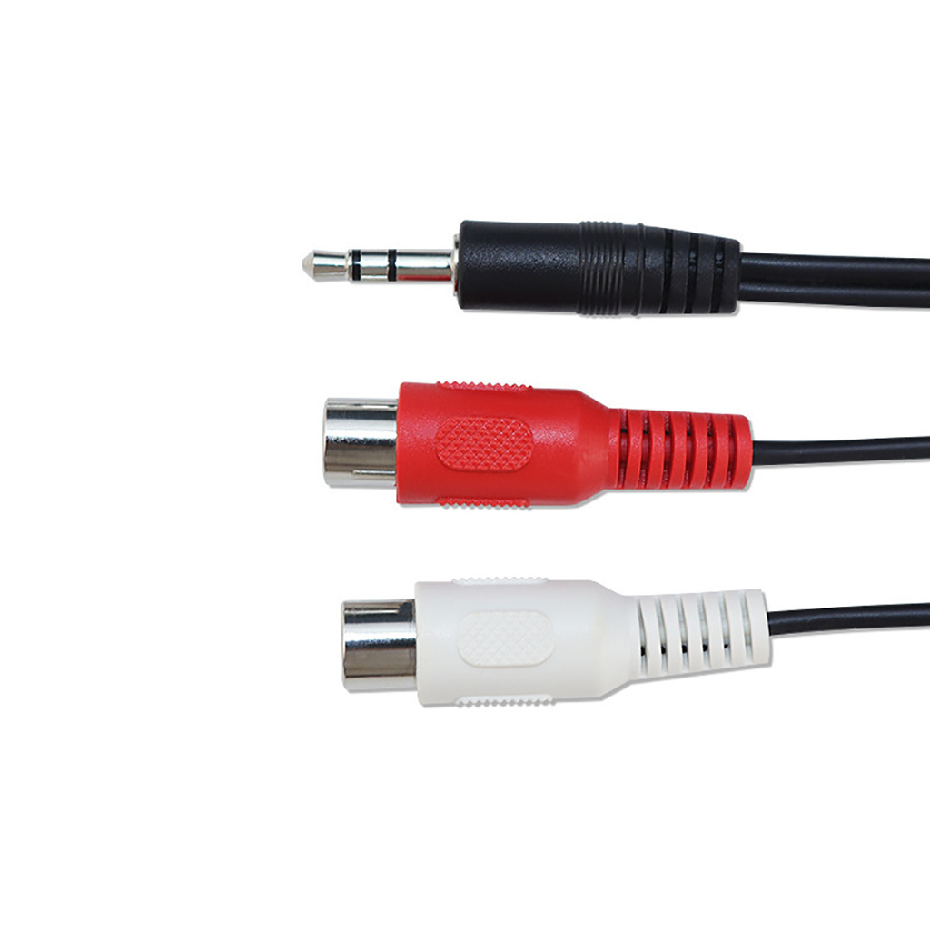 Factory OEM Customized Cheap Gold Nickle Plated Av rca To rca Cable Audio Video Cable 3.5mm AUX  Rca Cable For Vcr Dvd Hdtv