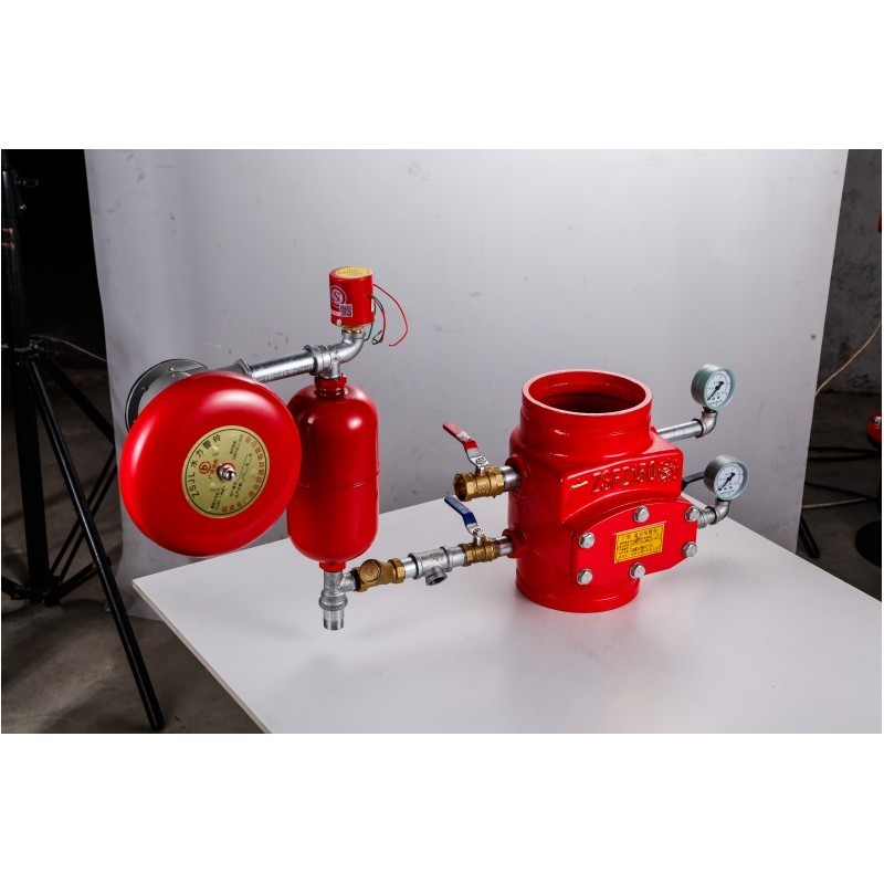 Fire Fighting Sprinkler System Grooved Type Wet Fire Alarm Check Valve