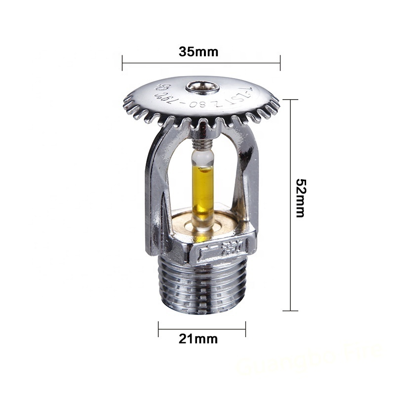 Hot selling medium and wholesale caliber  vertical high temperature nozzle fire sprinkler head