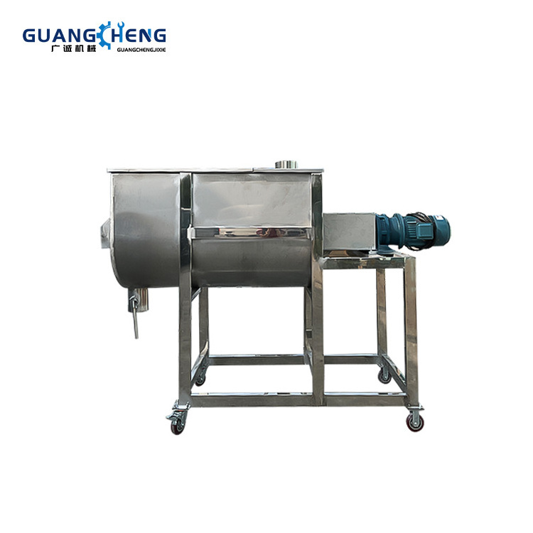 Powder Feed Food Spiral Horizontal Ribbon Mixer Machine / Blender Mixer