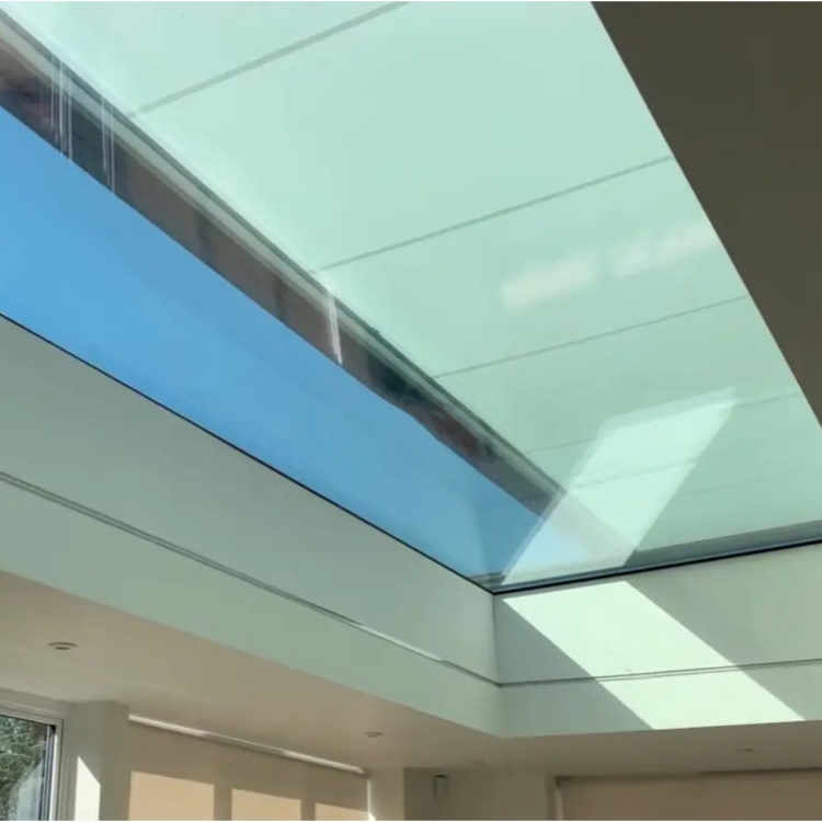 Customised 12mm toughened safety laminated glass panels for balcony floor enclosuresClear double triple laminated tempered glass