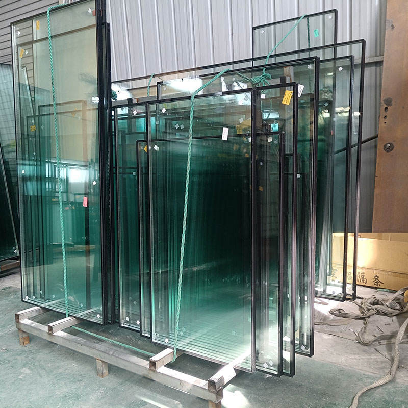 High-strength fully toughened laminated insulating glass floor panels flat bulletproof curtain wall room