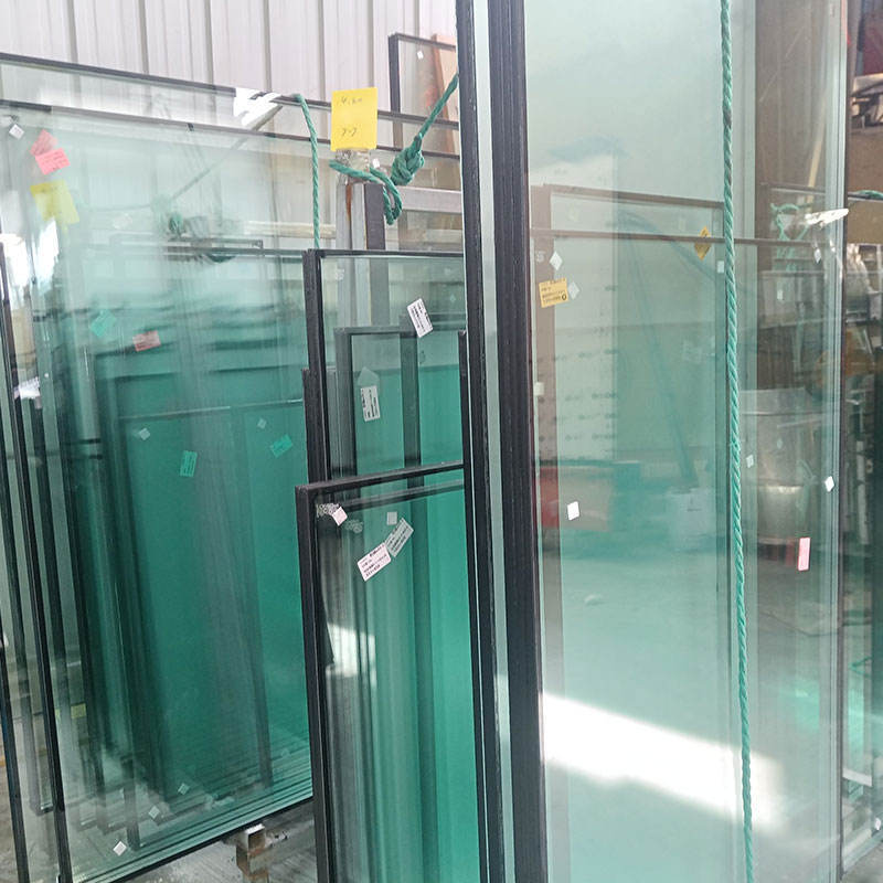 High-strength fully toughened laminated insulating glass floor panels flat bulletproof curtain wall room