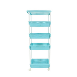 5 Tier Slim Storage Rolling Cart