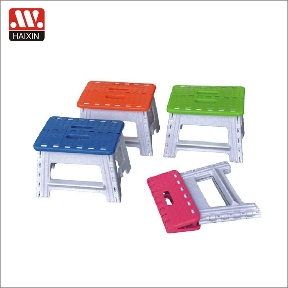 Haixing plastic portable folding step stool/chair for travel fishing camping