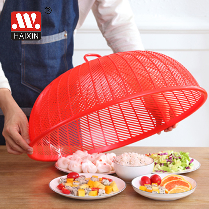 Eco-friendly Factory Price Pop Up Umbrella Plastic Table Food Mesh Screen Cover