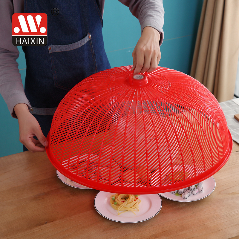 Eco-friendly Factory Price Pop Up Umbrella Plastic Table Food Mesh Screen Cover