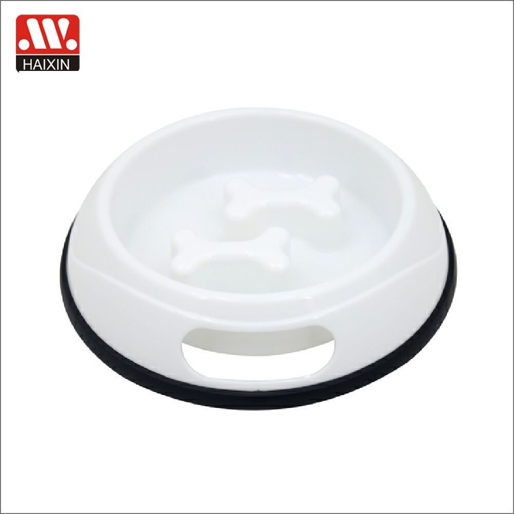 Haixing Popular Dog Cats Treats Bowl Plastic BPA free Round Large Food Dish Pet Feeder for Dogs