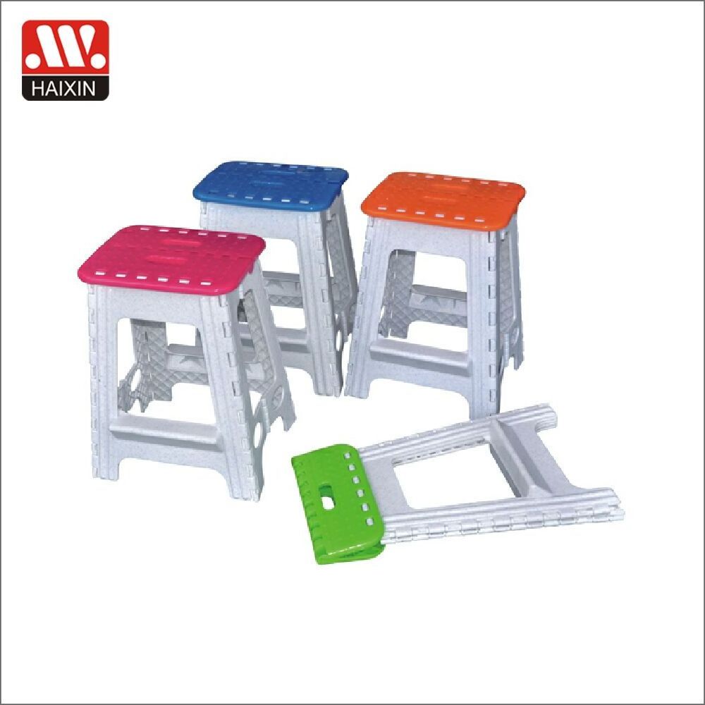 plastic portable folding step stool/chair for travel fishing camping