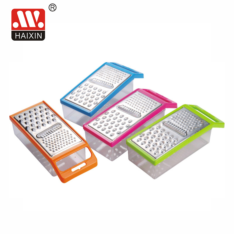 wholesale industrial Stainless steel blade grater plastic vegetable cheese potato grater with box