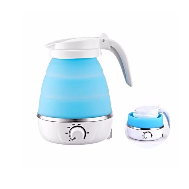 Food Grade Silicone Travel Foldable Electric Kettle-Detachable Power Cord