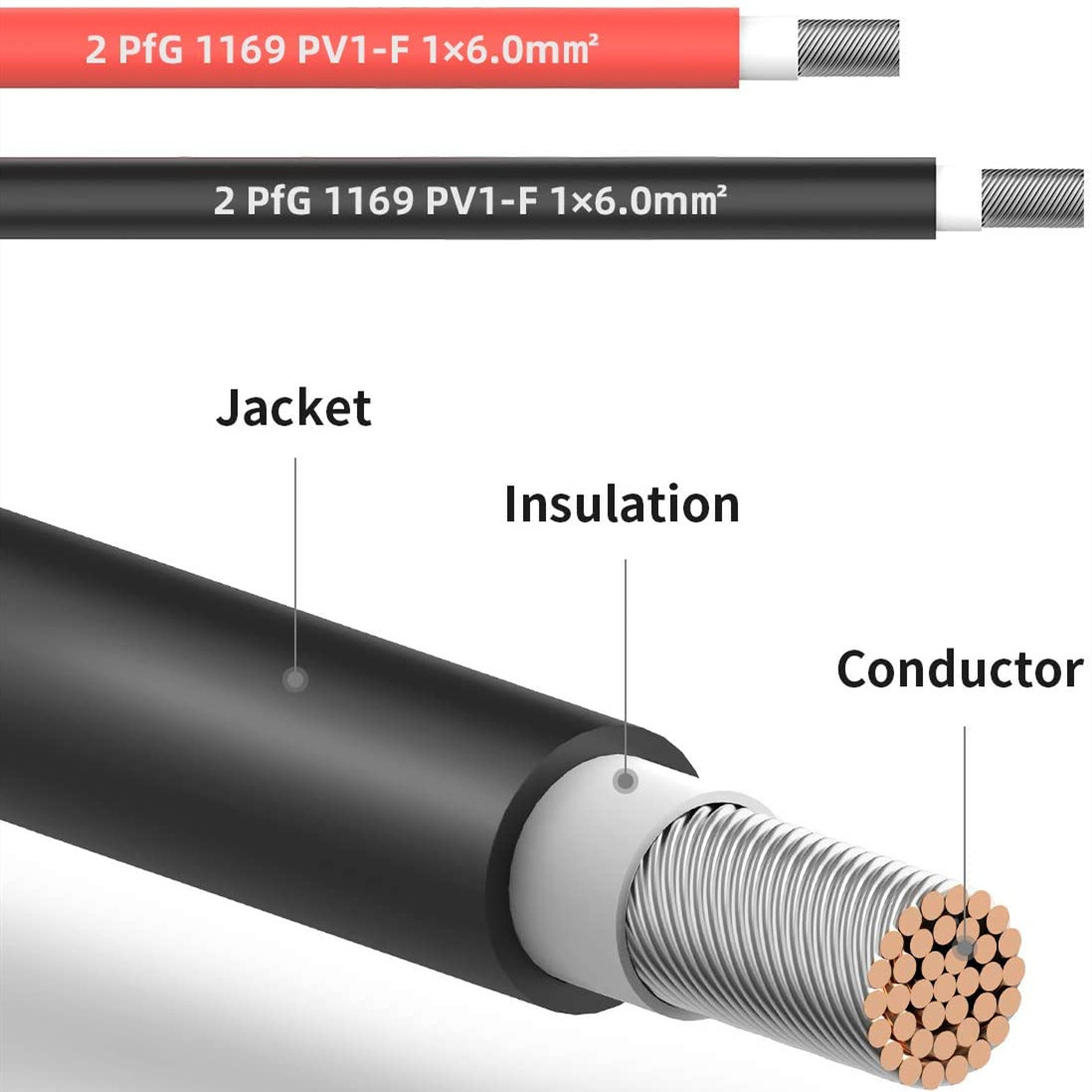 New Product Pv Cables 4mm Solar Panel Wires Solar Connector Tabbing Wires For Solar Cells Solar Cable Mc 4 Shredder plastic