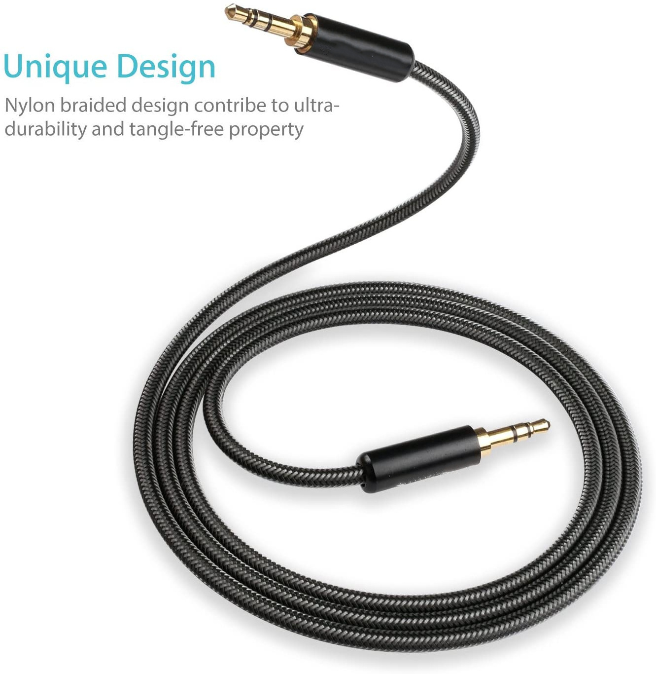 Amazon Best Selling 1M 2M 3M 3.5Mm Aux Cord Headphone Audio Jack Cable Auxiliary Cable 3.5Mm Male To Male Aux Cable