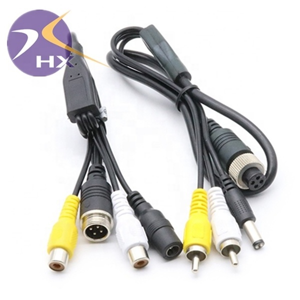 Custom female 6 pin mini din cable 6 pin din to rca cable 8 pin mini din to rca cable female to 2rca adapter