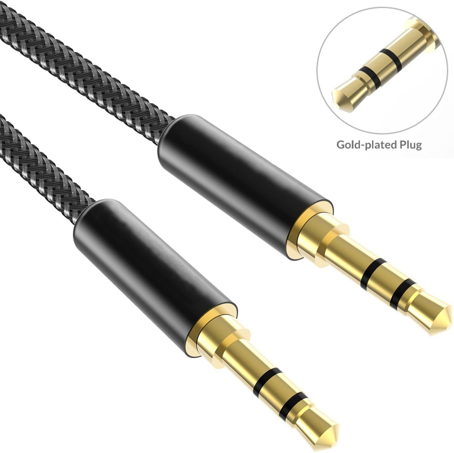 Amazon Best Selling 1M 2M 3M 3.5Mm Aux Cord Headphone Audio Jack Cable Auxiliary Cable 3.5Mm Male To Male Aux Cable