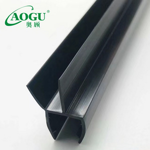 Factory Price Frameless Glass Shower Door Plastic PVC Waterproof Strip Bathroom Bottom Side Sealing Strip